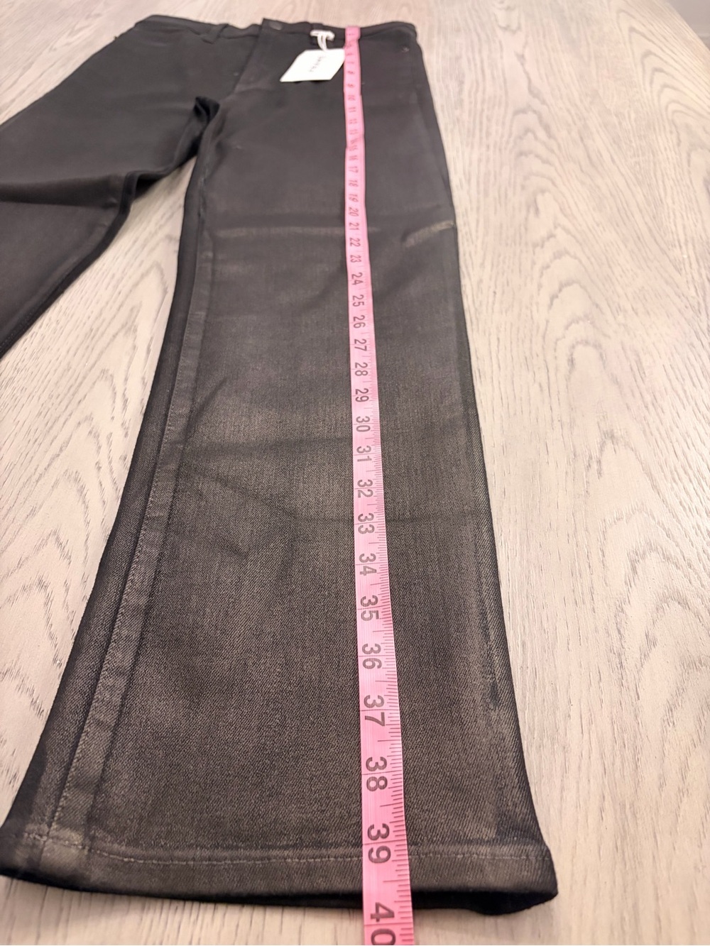 NWT Frame Le Sleek Coated High Rise Straight Jeans in Mood Ring Size 28 - Picture 11 of 12